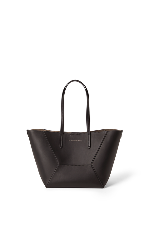トートバッグ BRUNELLO CUCINELLI Woman Tote bags Blue MB25D2571 C001 Duo Large denim tote bag in blue - Brunello Cucinelli