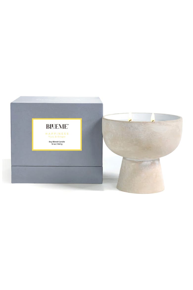 Happiness Medium Ceramic Candle, Main, color, NO COLOR