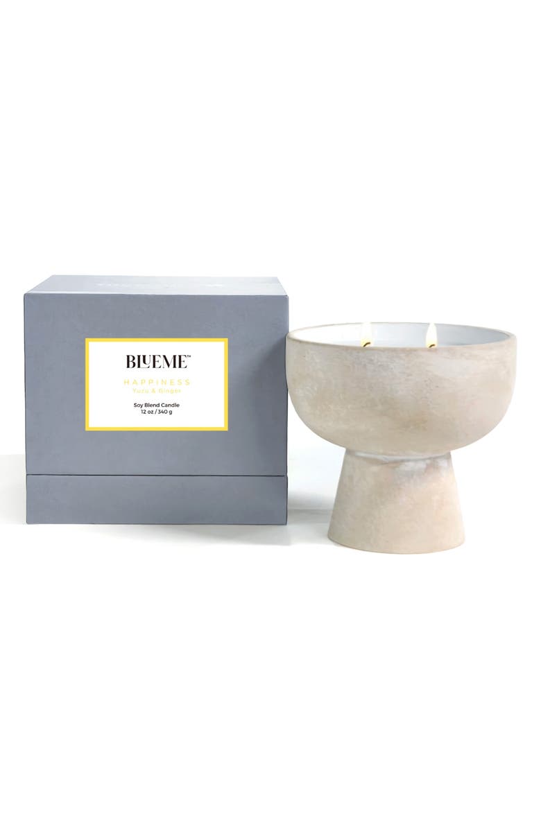 Blueme Happiness Medium Ceramic Candle, Main, color, 
