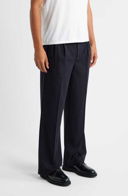 Krost Eco Pleated Trousers In Blue