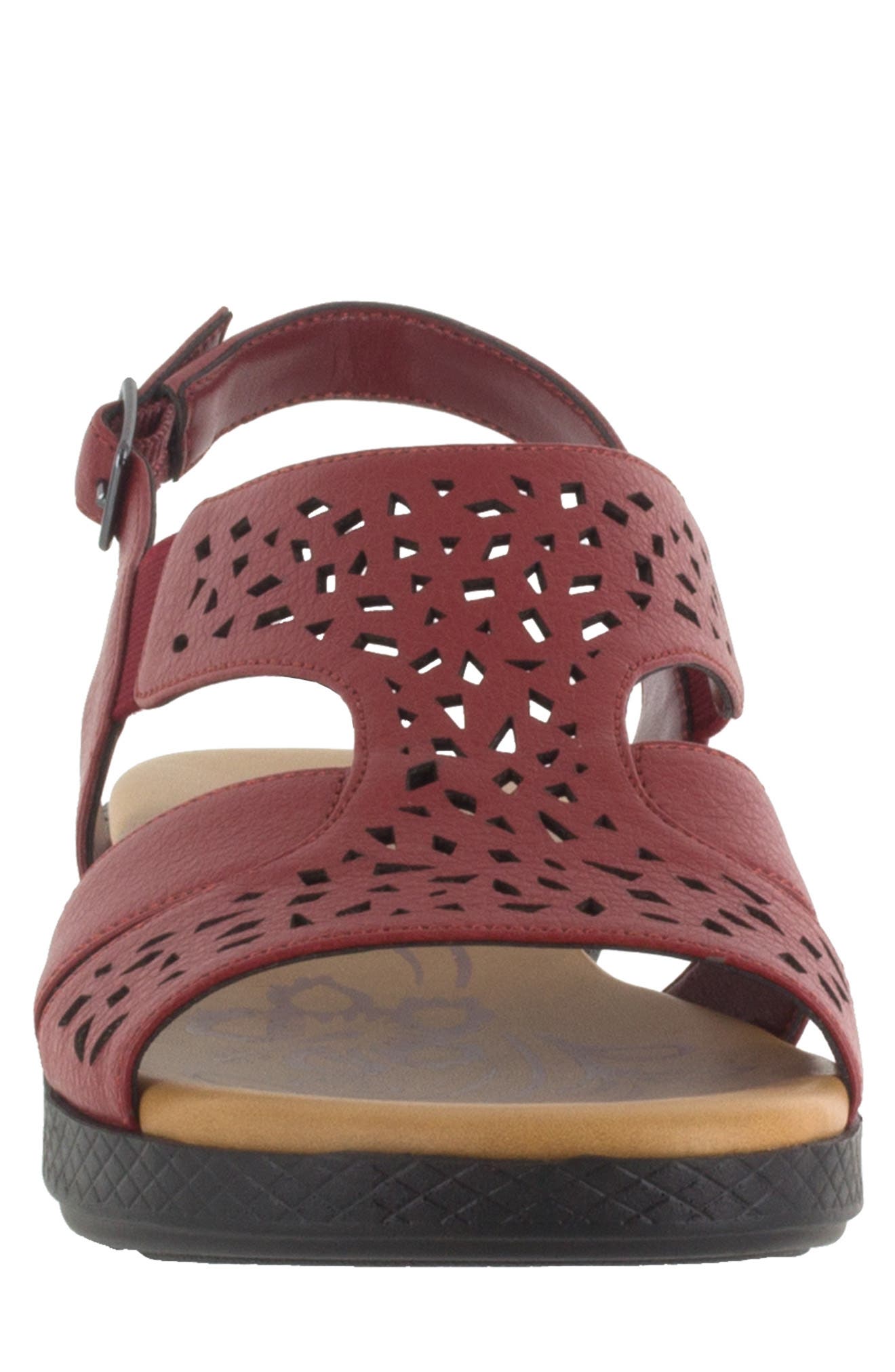 EASY STREET Bolt Sandal, Alternate, color, Red