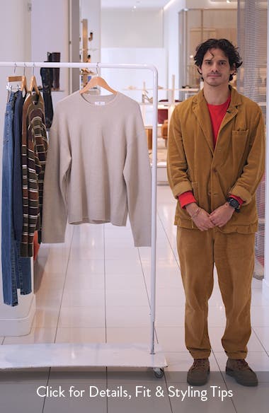 BP. Fuzzy Crewneck Sweater (Men) | Nordstrom