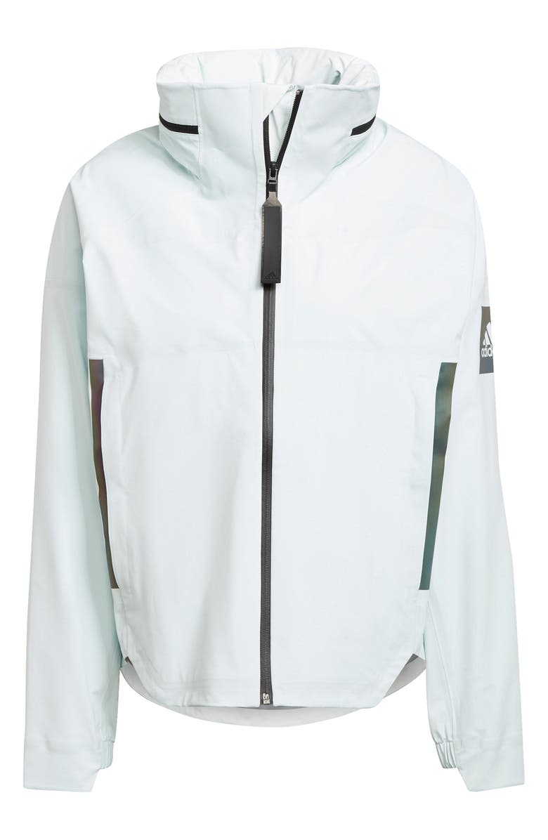 adidas MYSHELTER Waterproof Hooded Rain Jacket, Alternate, color, 