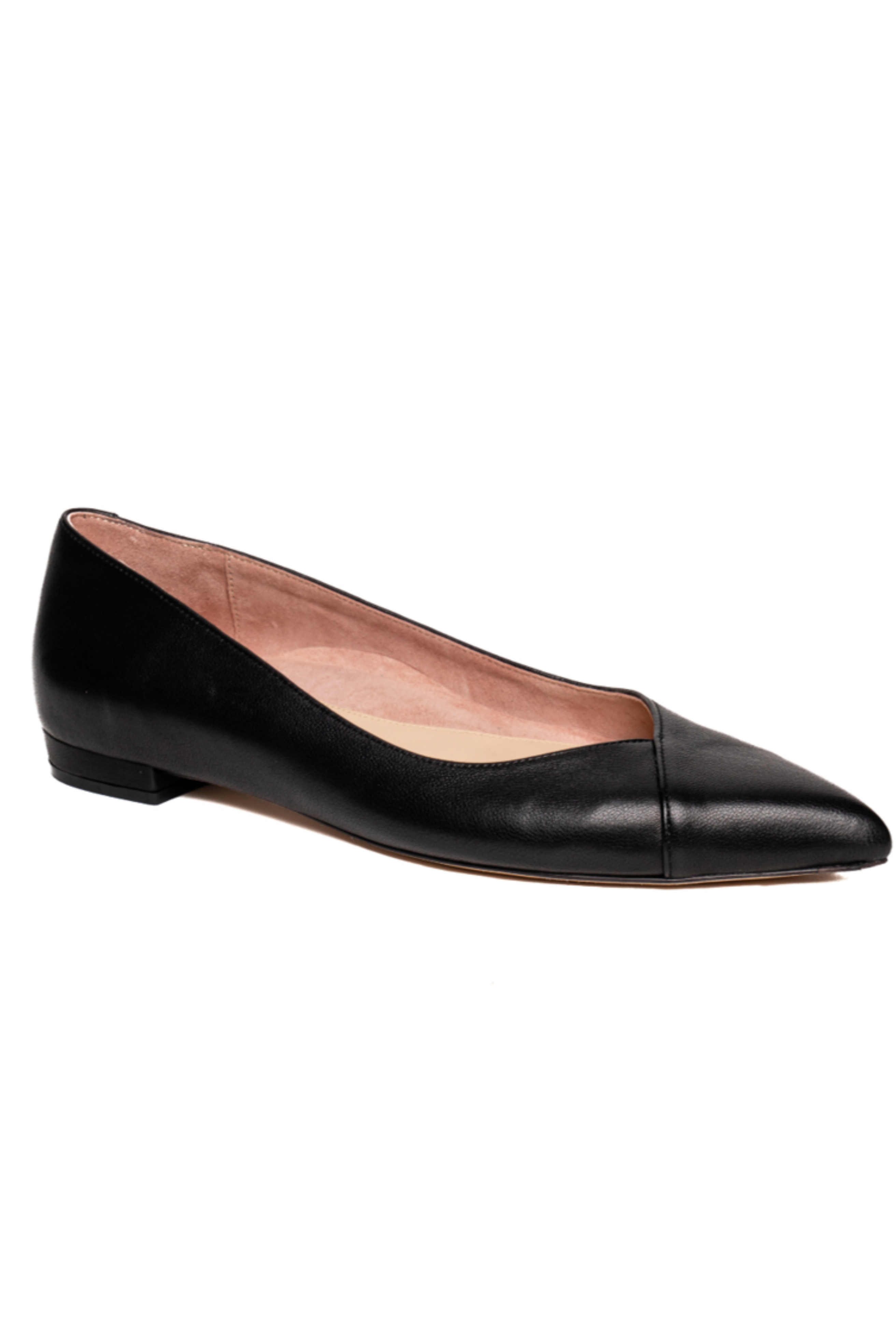 ALLY Shoes Forever Flat, Alternate, color, Black Leather