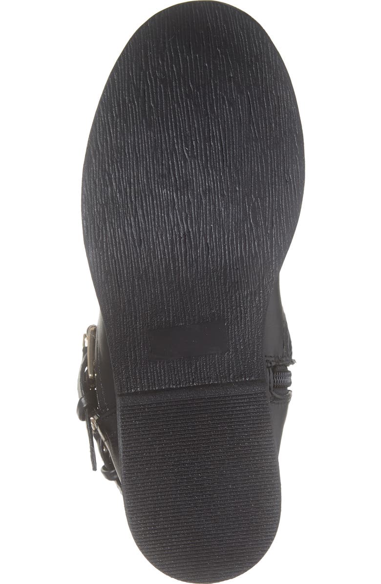 DREAM PAIRS Moto Knee High Boot, Alternate, color, Black