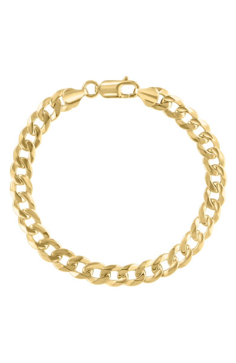 EFFY 14K GOld Plated Sterling Silver Curb Chain Bracelet, Main, color, 