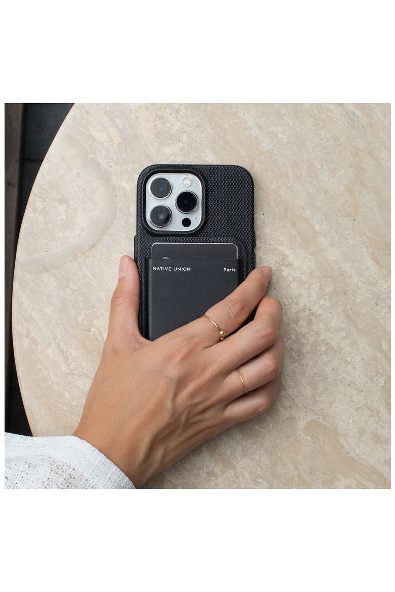 Magnetic Wallet, Alternate, color, BLACK