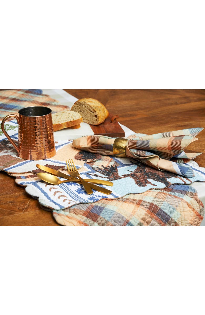 C&F Home Oakley Napkin, Set of 6, Alternate, color, Brown