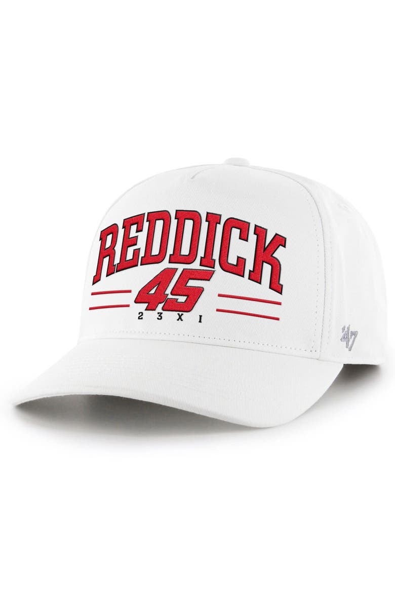 Men's '47  White Tyler Reddick  Roscoe Hitch Adjustable Hat, Main, color, White