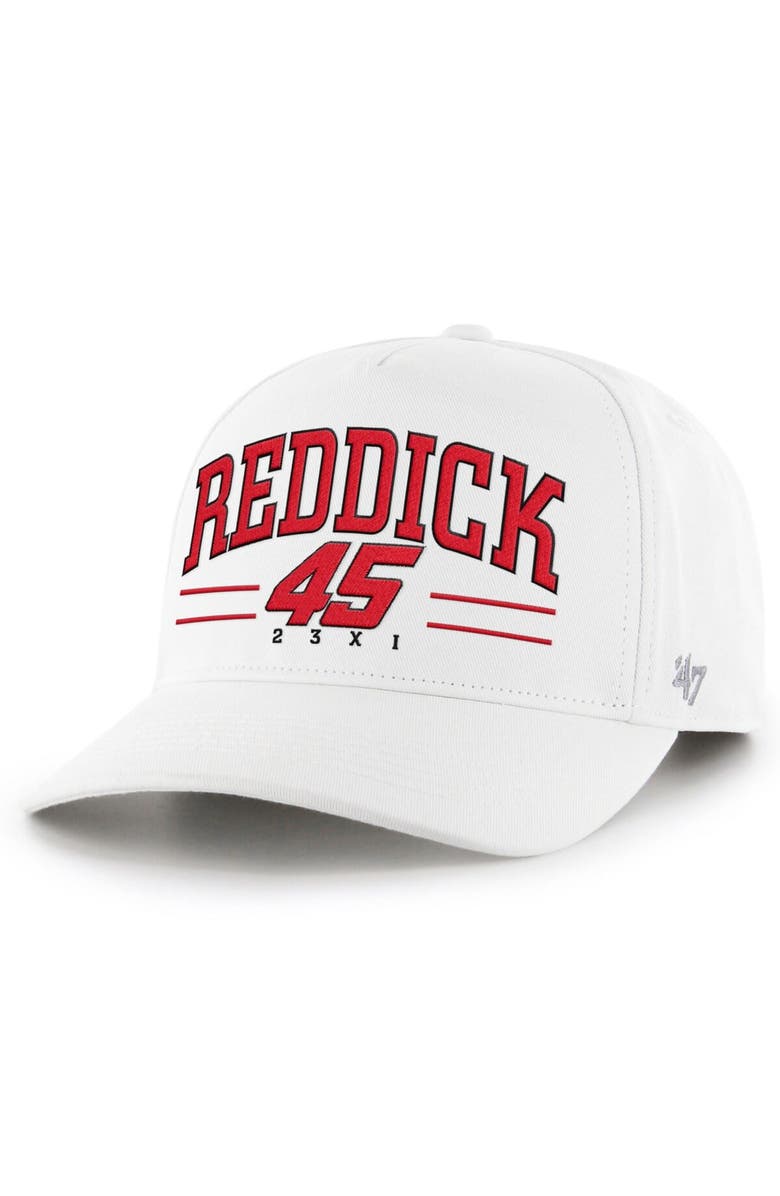 '47 Men's '47  White Tyler Reddick  Roscoe Hitch Adjustable Hat, Main, color, White