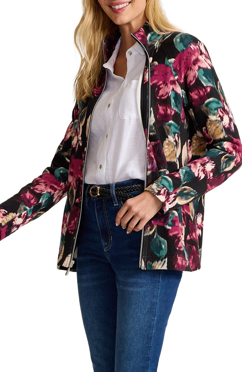 Tommy Bahama Aruba Jeweled Blooms Corduroy Jacket, Main, color, Black