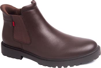 Marc Joseph Men\'s Shoes Williamsburg Wine Nubuck Chelsea Boots Size 5 MJ171010 Marc Joseph New York Hudson Yards 2.0 Hands-Free Slip On  main image 2