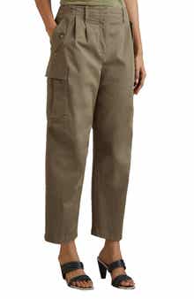 Reiss Indie Stretch Twill Ankle Cargo Pants