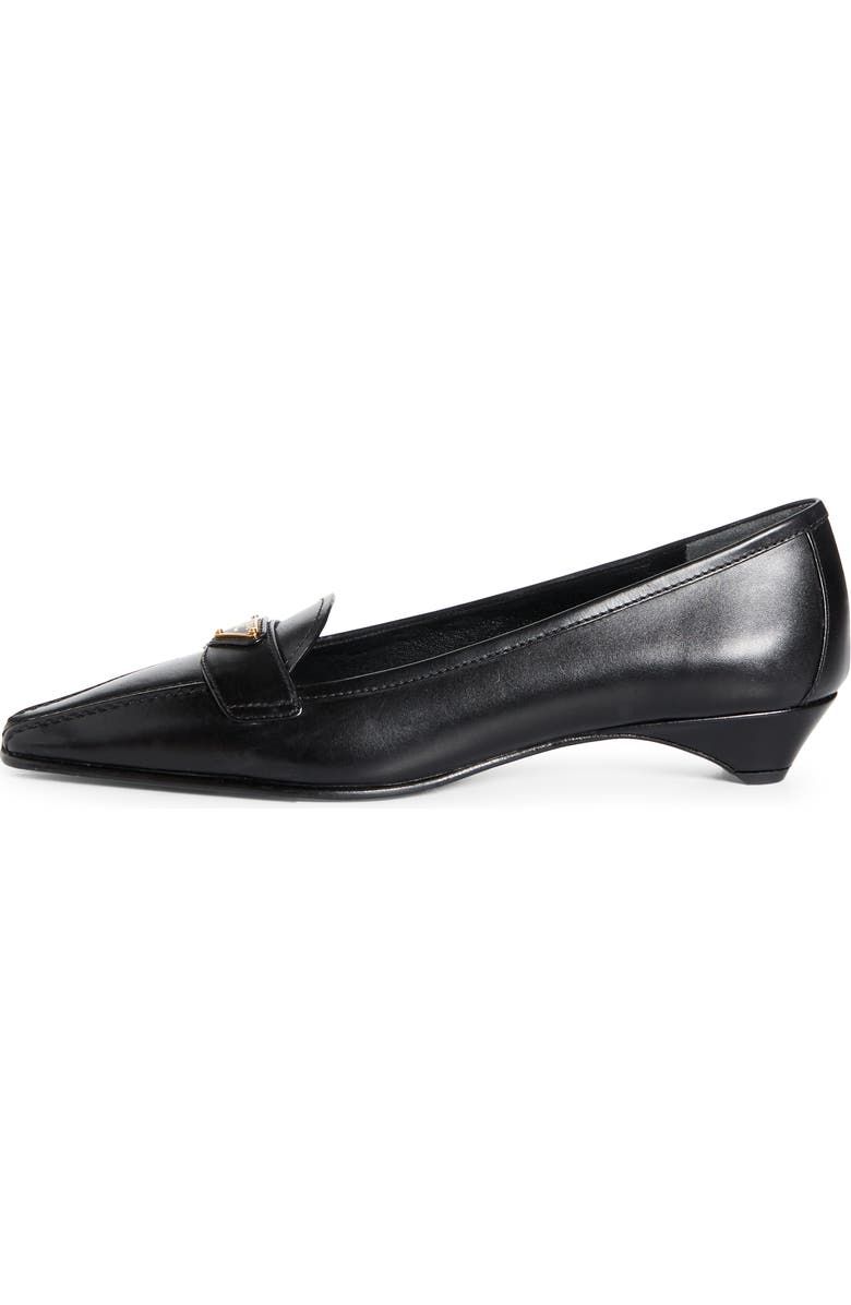 Prada Pointed Toe Loafer, Alternate, color, Nero
