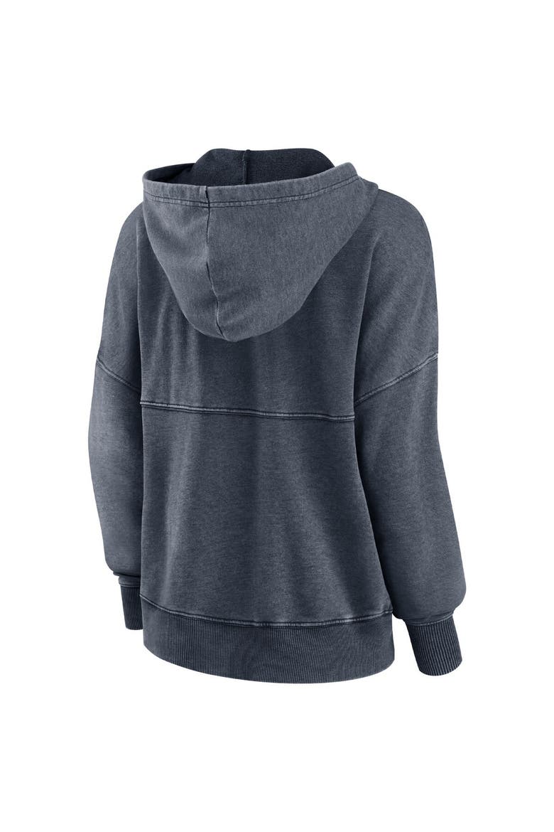 Women's Fanatics Branded Heathered Charcoal Wisconsin Badgers Overall Speed Lace-Up Pullover Hoodie, Alternate, color, Heather Charcoal