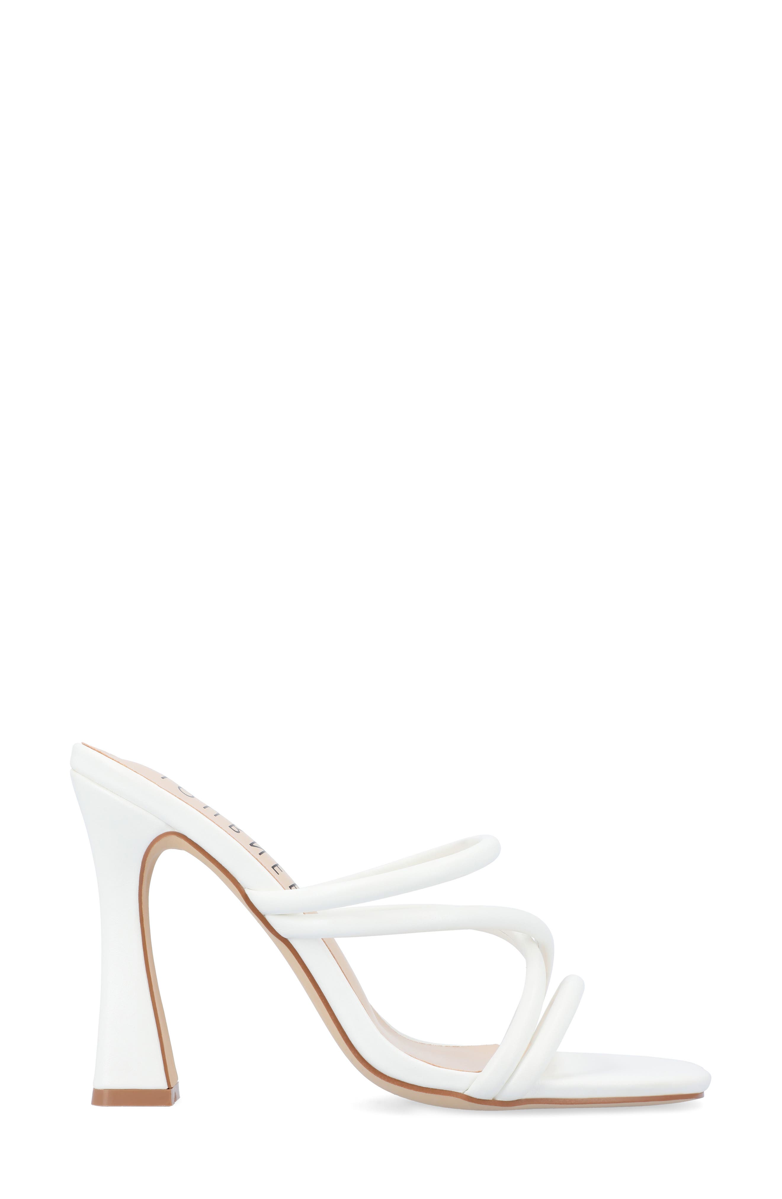 Journee Collection Louisse Sandal, Alternate, color, White