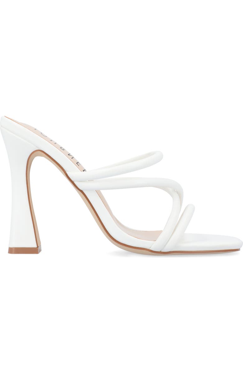Journee Collection Louisse Sandal, Alternate, color, White