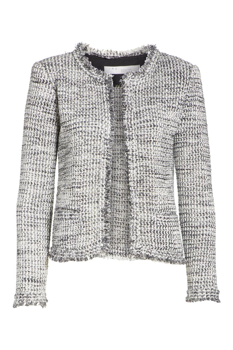 Unplug Metallic Tweed Jacket, Alternate, color, GREY