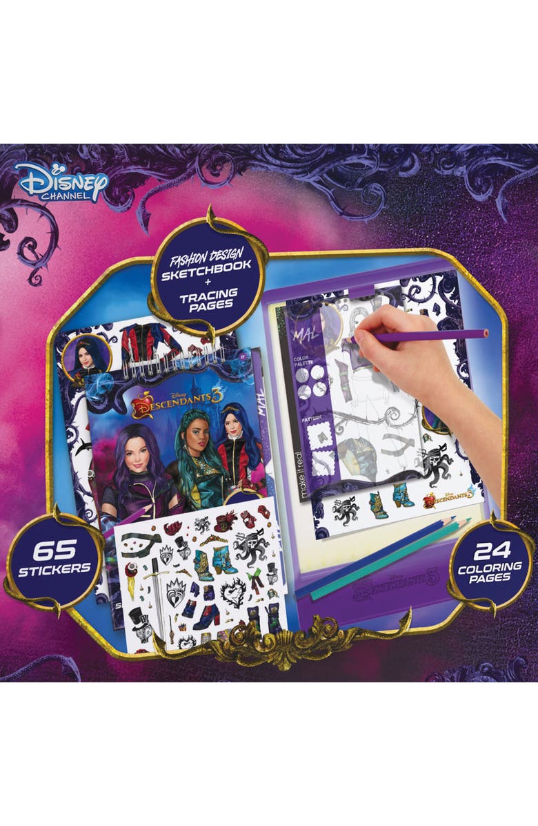 Disney Descendants 3 Fashion Design Tracing Light Table 9 Piece Set, Alternate, color, Multicolored