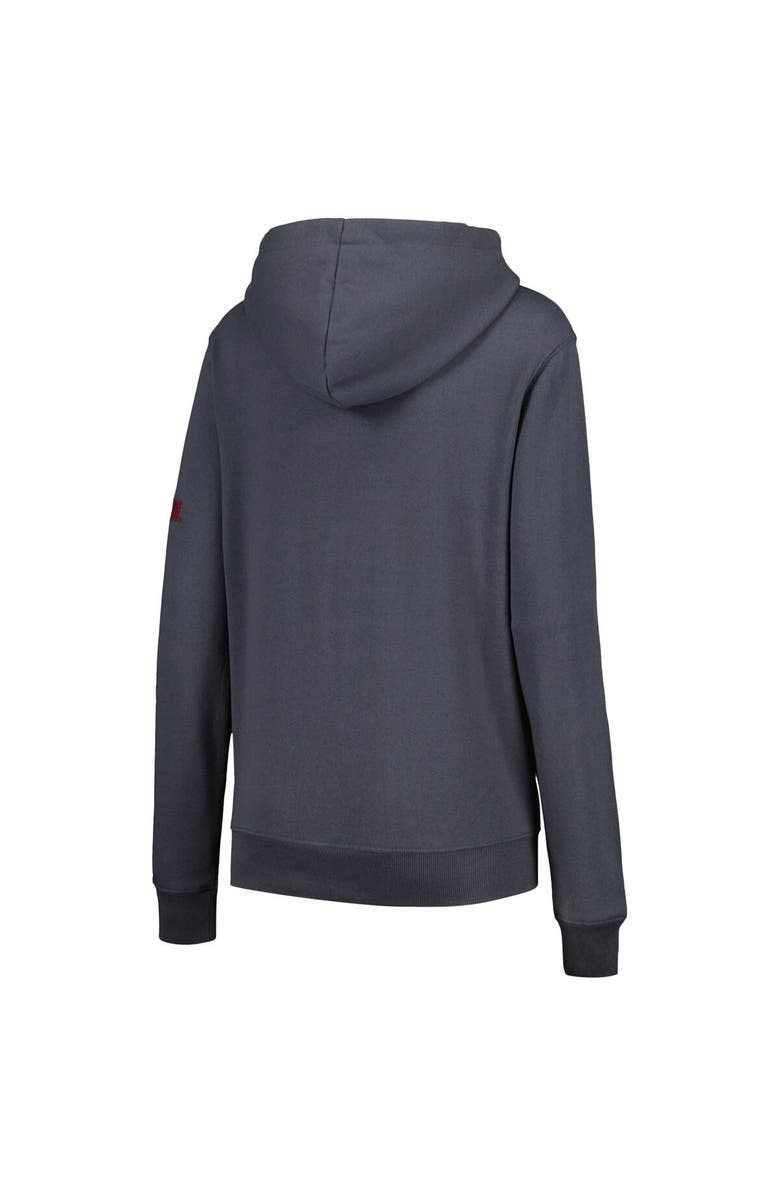 STADIUM ATHLETIC Women's Stadium Athletic Charcoal Clemson Tigers Big Logo Pullover Hoodie, Alternate, color,