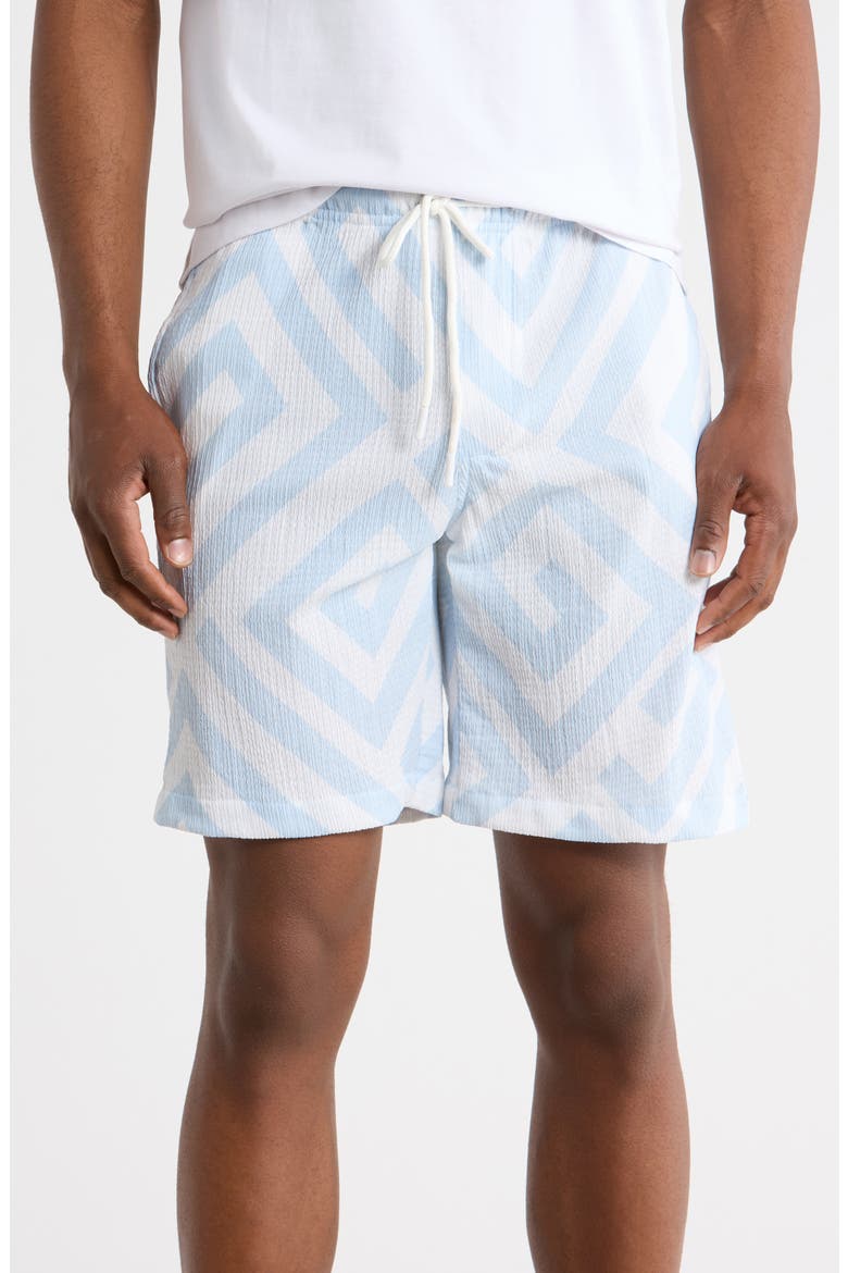 Drawstring Shorts, Main, color, BLUE FINCH