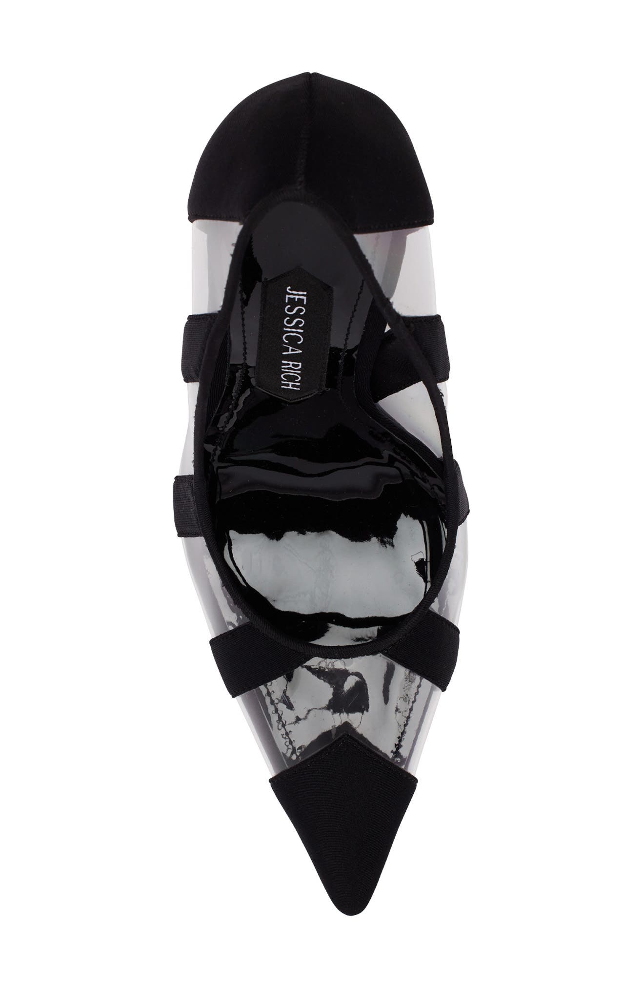 JESSICA RICH Zaza Transparent Stripe Pump, Alternate, color, 