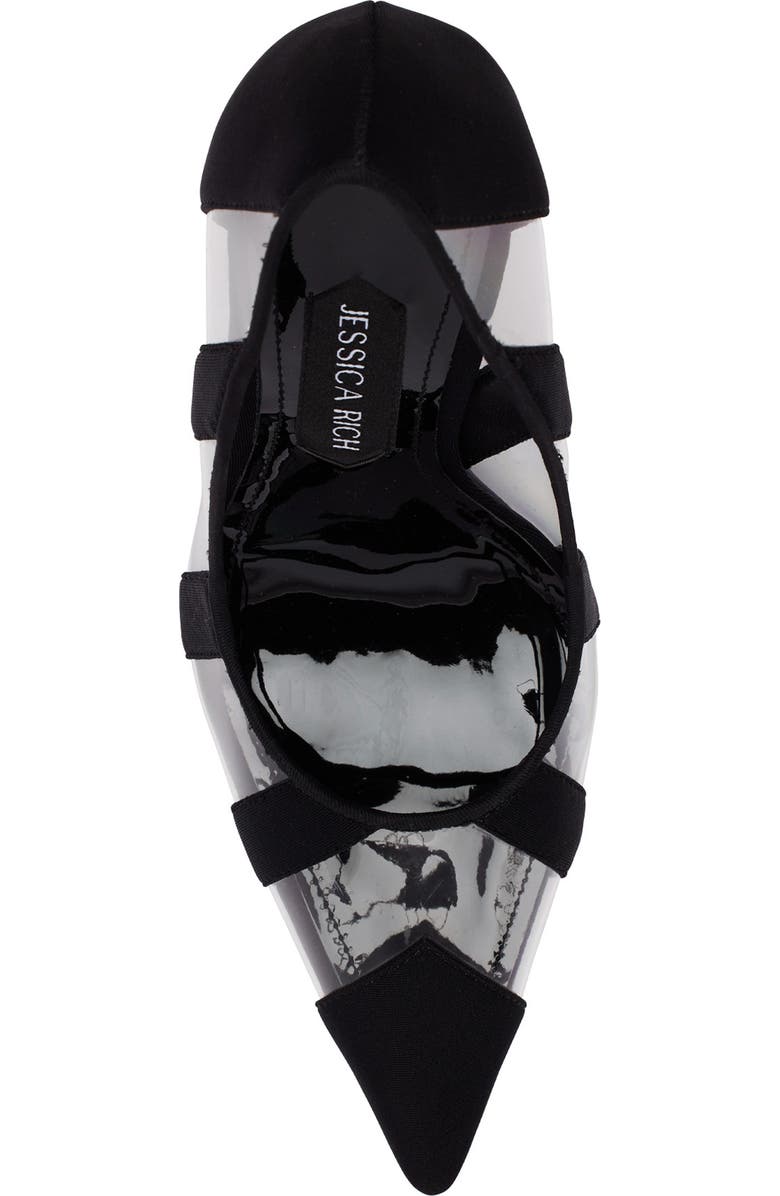 JESSICA RICH Zaza Transparent Stripe Pump, Alternate, color,