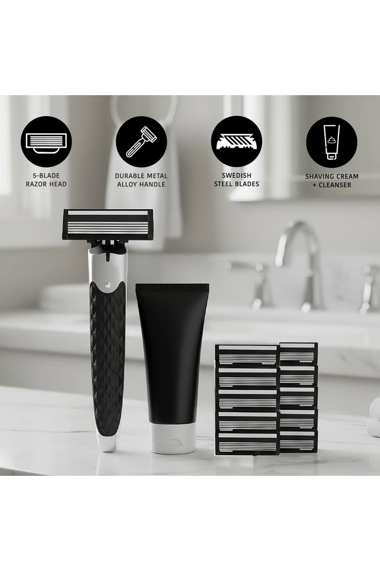 Ultimate Men's Grooming Bundle - Electric Shaver & Premium Men's Shaving Kit, Alternate, color, Black