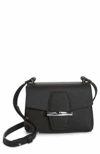 Longchamp Small Roseau Leather Crossbody Bag
