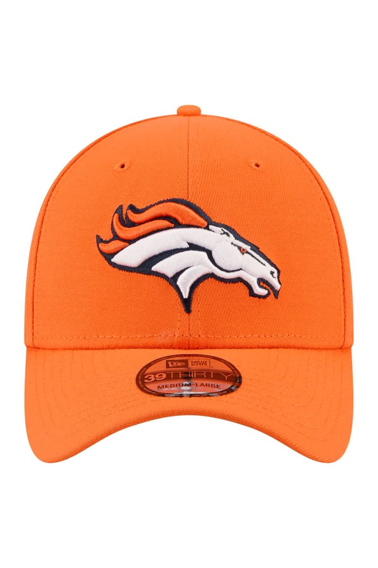 Men's New Era  Orange Denver Broncos Core Team 39THIRTY Flex Hat, Alternate, color, Orange