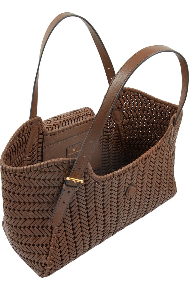 Anya Hindmarch The Neeson Tassel Woven Leather Tote, Alternate, color,