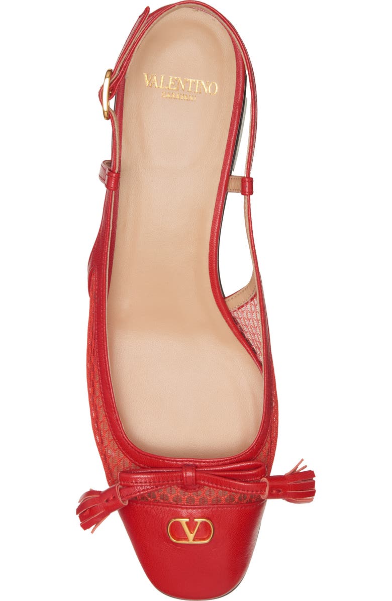 Valentino Garavani Valet Du Roi Slingback Ballet Flat, Alternate, color, Red