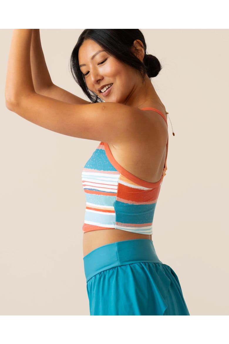Scoop Neck Swim Top, Alternate, color, Canyons