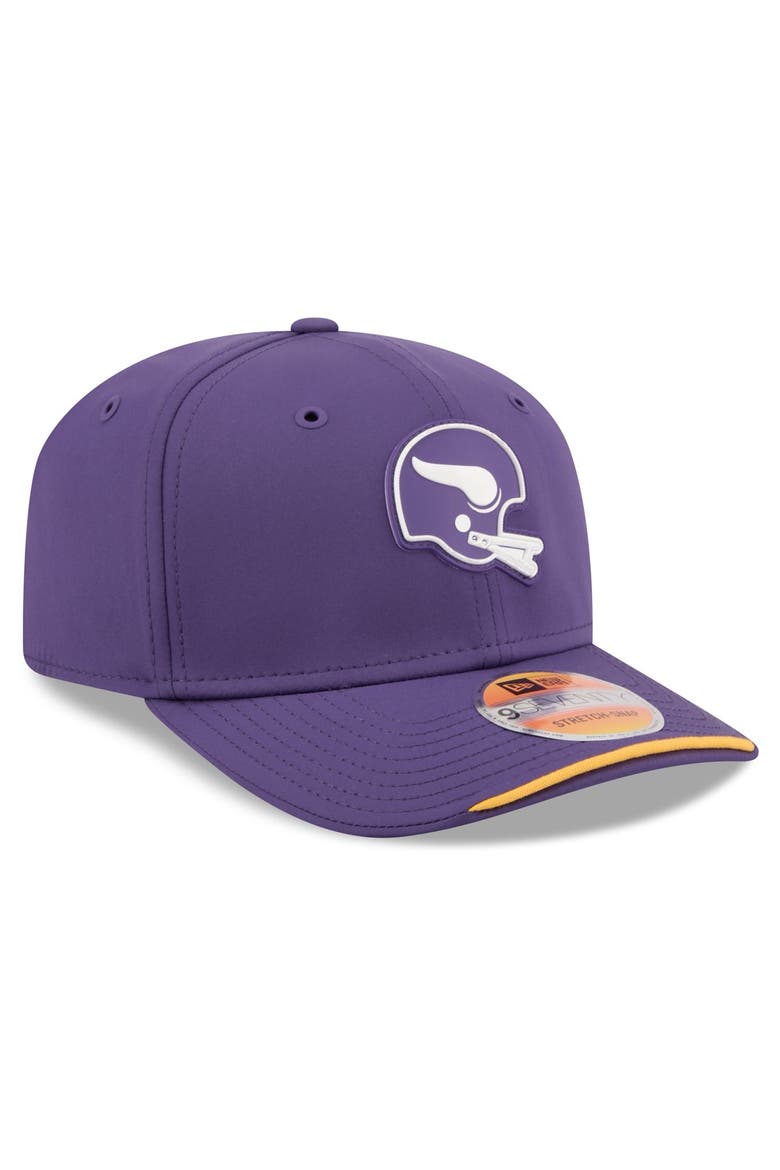 Men's New Era Purple Minnesota Vikings 2026 Sideline Throwback 9SEVENTY Adjustable Hat, Alternate, color, Purple