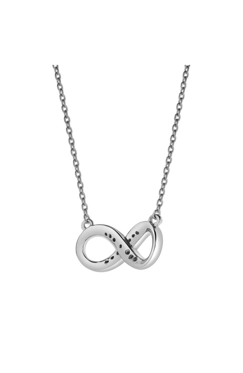 LuvMyJewelry Infinite Devotion 0.08 Ct Diamond Necklace in 925 Sterling Silver, Alternate, color, Sterling Silver