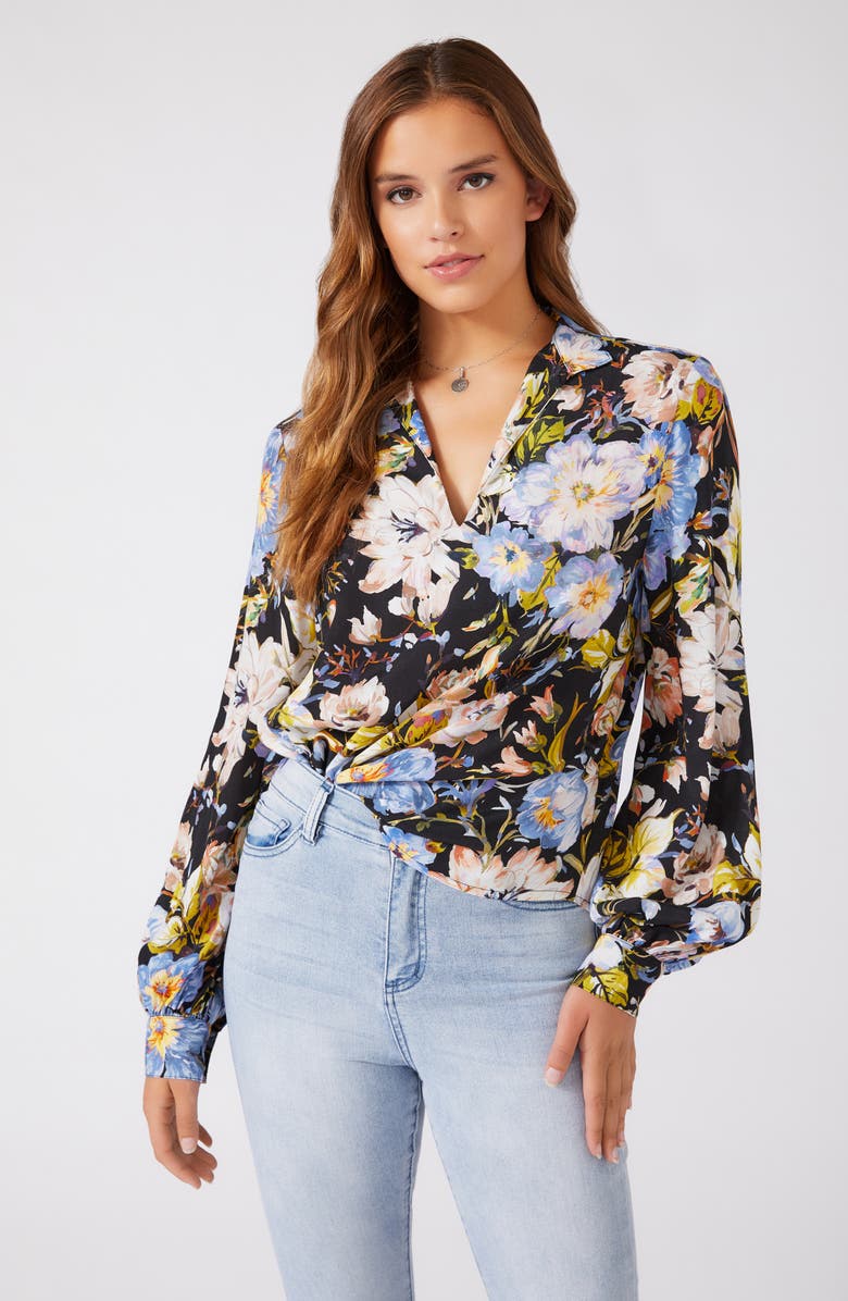 Karen Kane Spread Collar Top, Alternate, color,