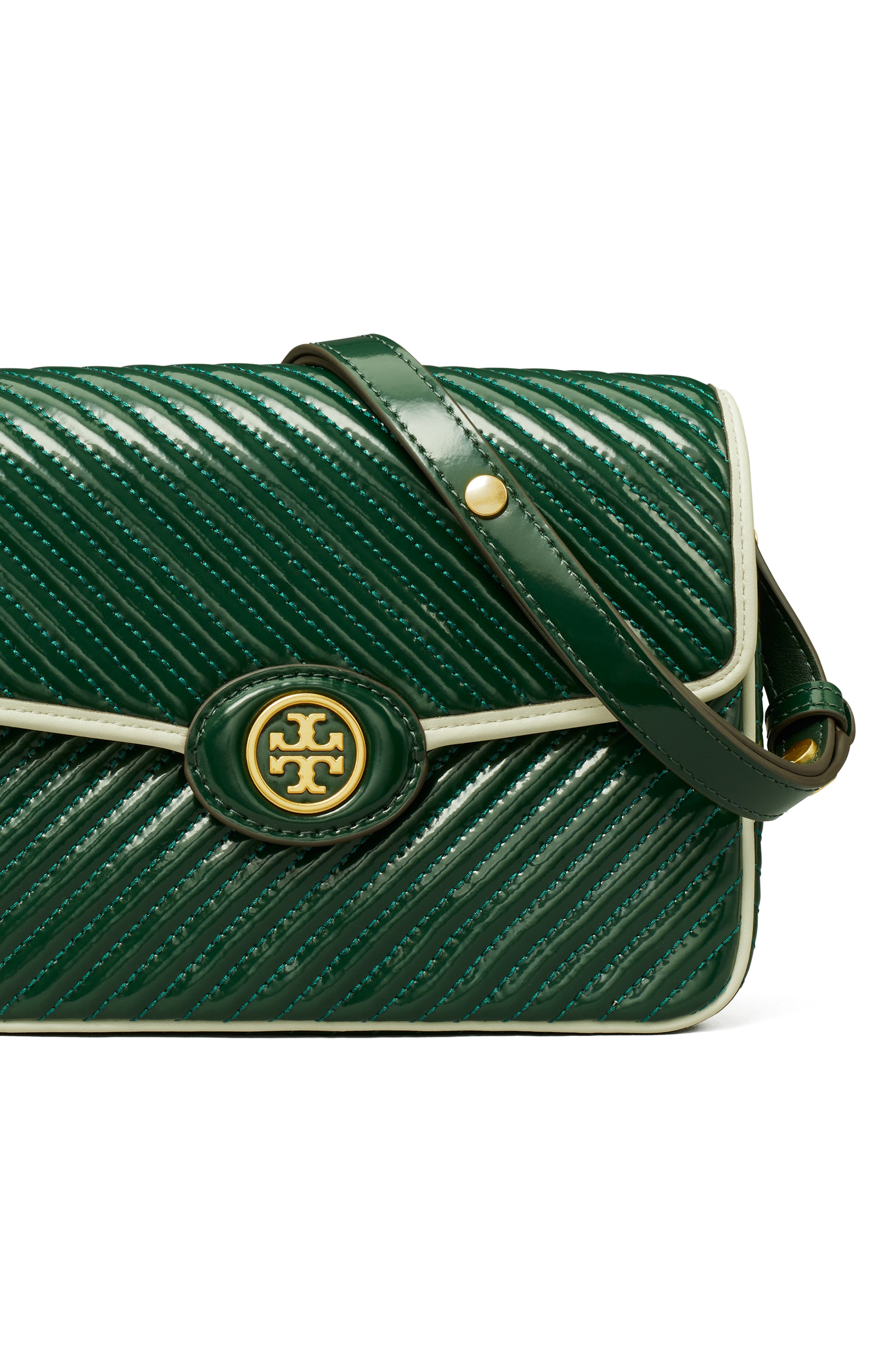 Tory Burch Robinson Quilted Leather Shoulder Bag, Alternate, color, 