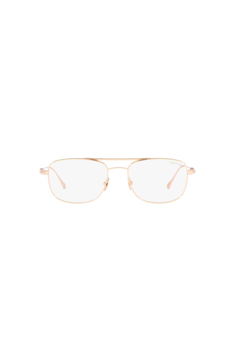 54mm Square optical glasses, Alternate, color, Gold