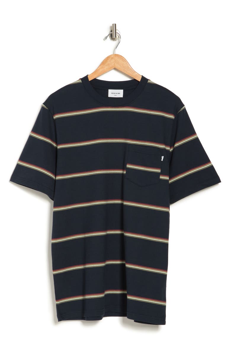 Wood Wood Bobby Stripe Crew Neck T-Shirt, Alternate, color, 