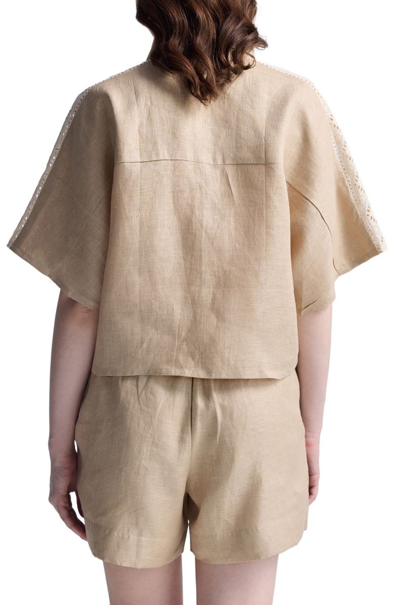 Reistor Drawstring Shorts in Neutral Beige, Alternate, color, Neutral Beige