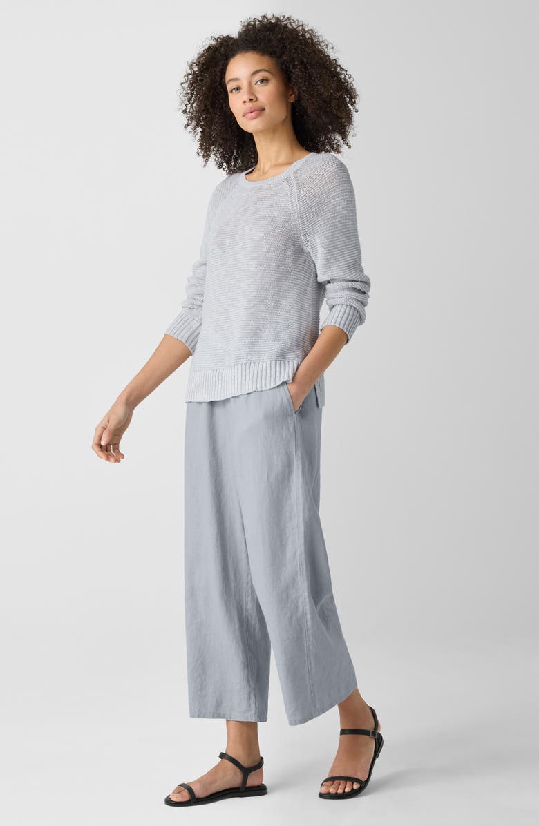 Eileen Fisher Raglan Sleeve Organic Linen & Organic Cotton Sweater, Alternate, color,