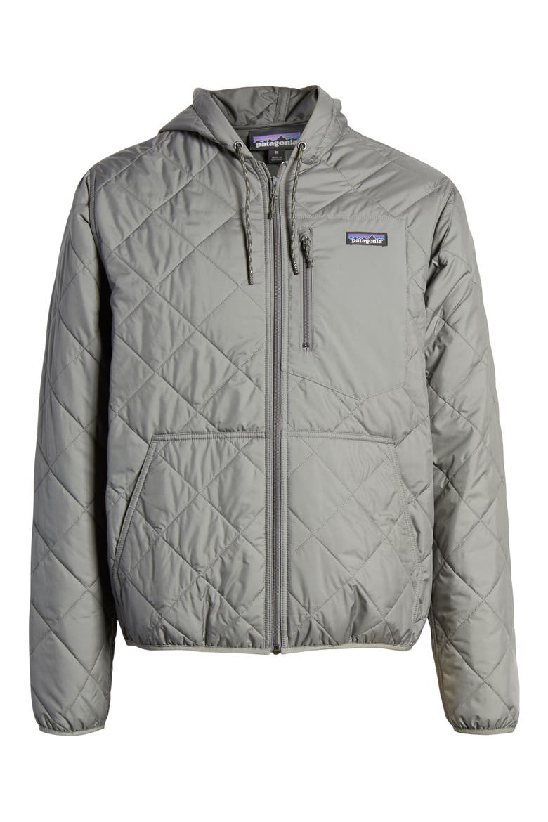 Weather Resistant Thermogreen Insulated Recycled Ripstop Hooded Jacket, Alternate, color, HEX GREY