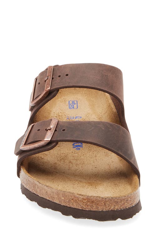 Birkenstock Arizona Soft Footbed Slide Sandal In Brown