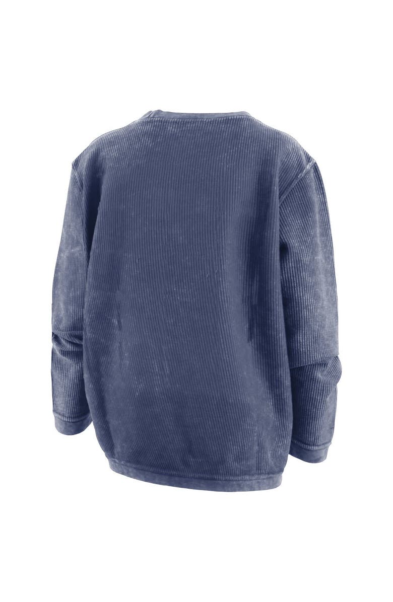 PRESSBOX Women's Pressbox  Navy Michigan Wolverines College Football Playoff 2023 National Champions Comfy Cord Pullover Sweatshirt, Alternate, color, Navy