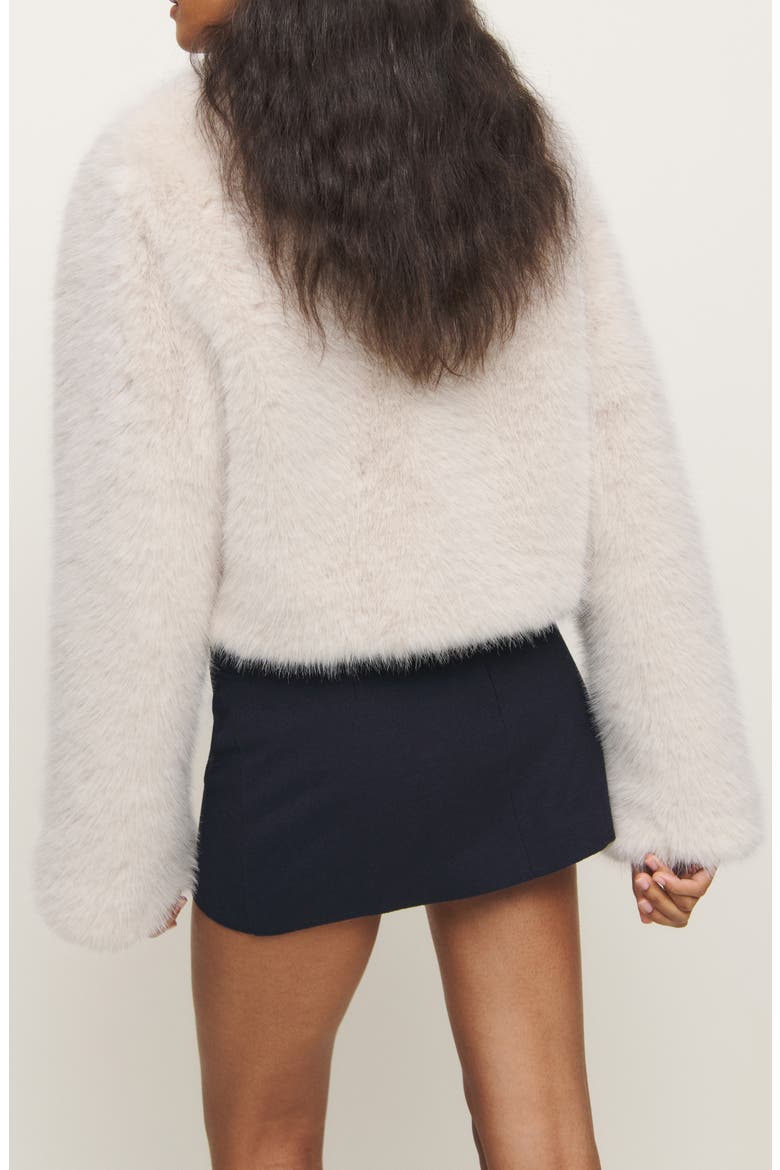 x Kacey Musgraves Faux Fur Jacket, Alternate, color, CLOUD