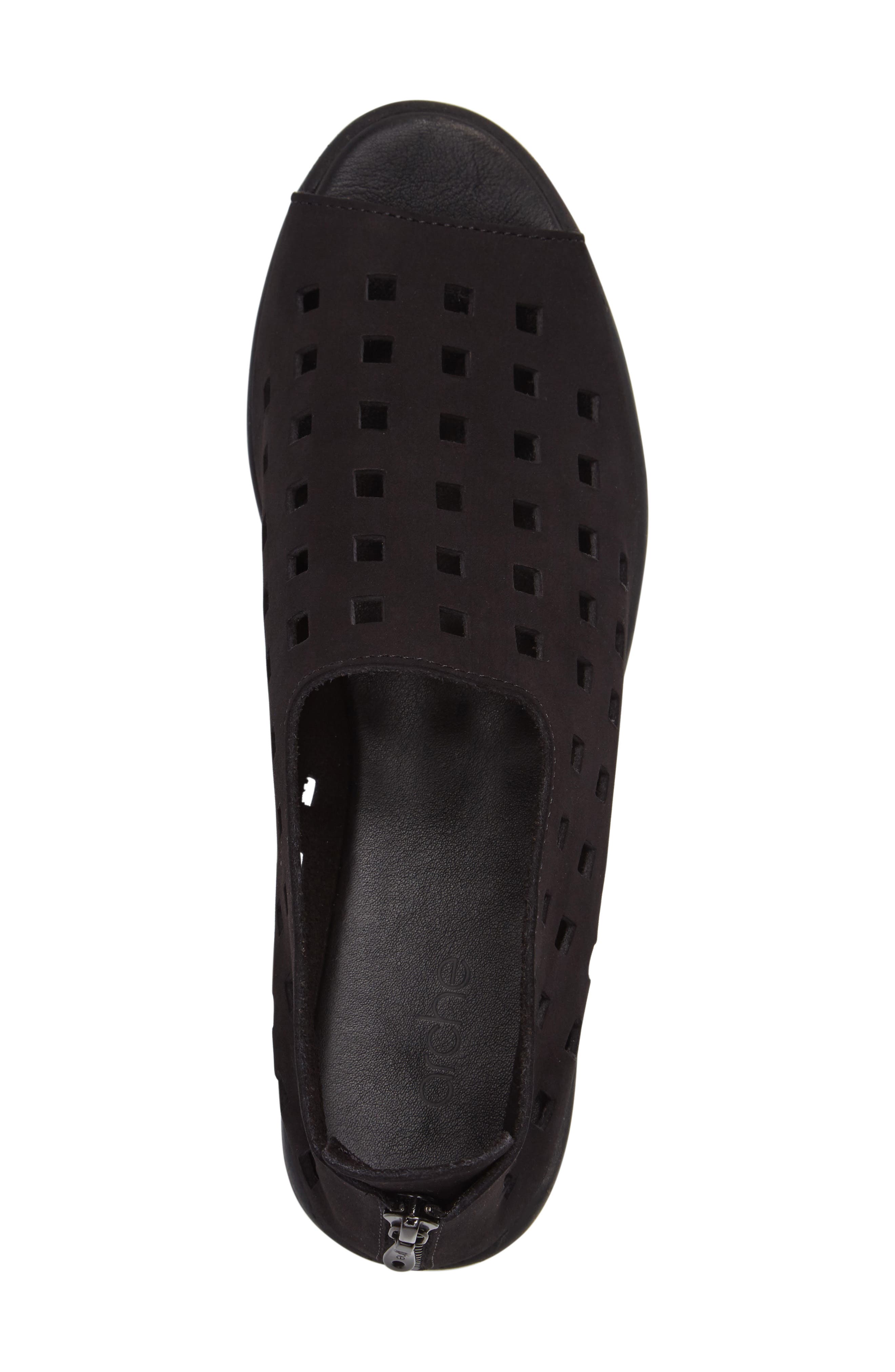 'Drick' Flat, Alternate, color, NOIR NUBUCK LEATHER