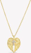 Rizen Jewelry Divine Wings Cross Necklace