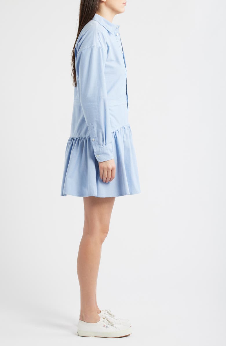 Polo Ralph Lauren Long Sleeve Cotton Shirtdress, Alternate, color, Bsr Blue