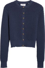 ST. JOHN Re-Edition Textured Knit Cardigan