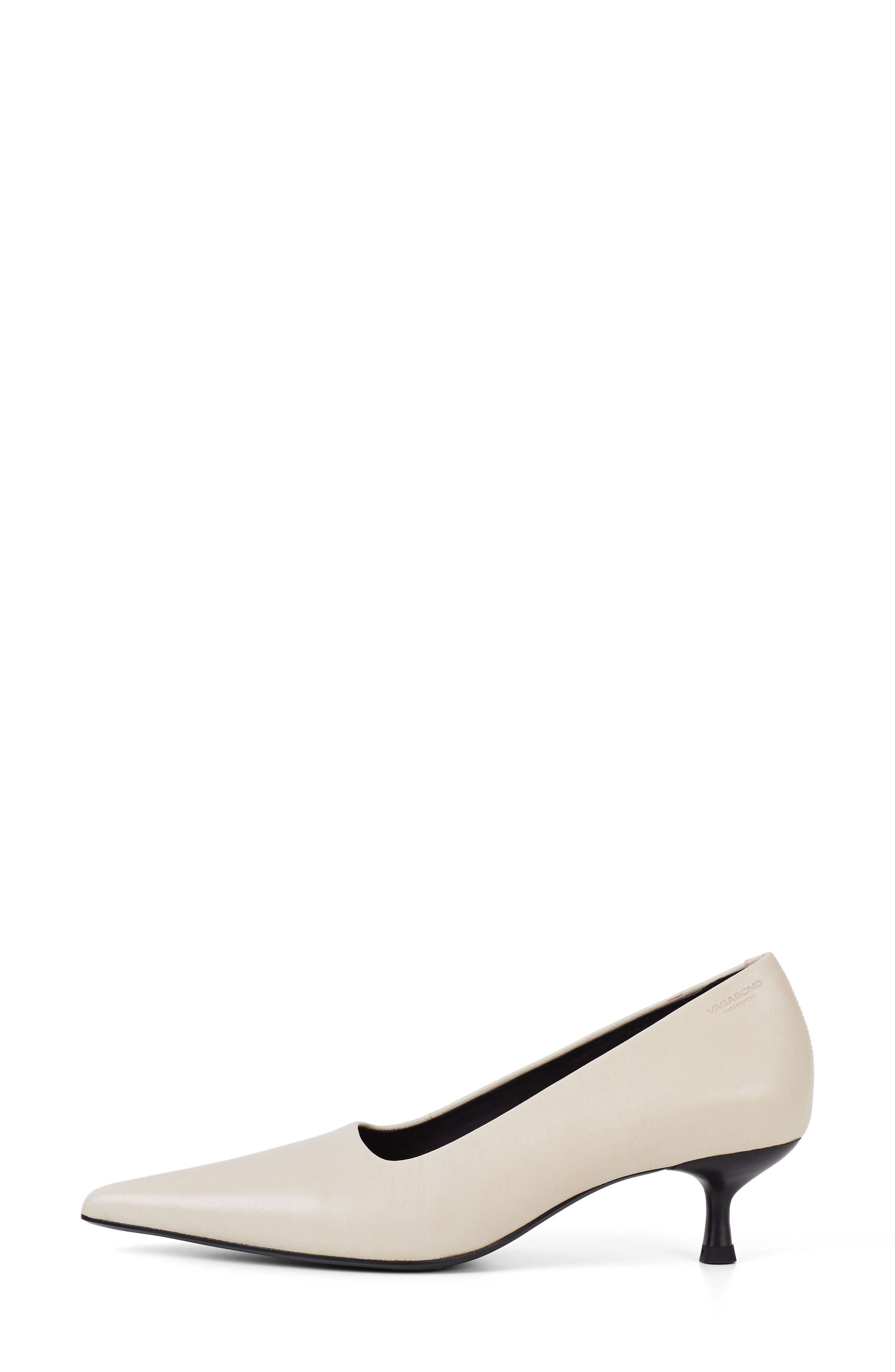 Vagabond Shoemakers Lykke Kitten Heel Pump, Alternate, color, Cream